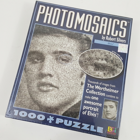 Elvis Jigsaw Puzzle Wertheimer Photomosaic 1000 Pc - Picture 1 of 12